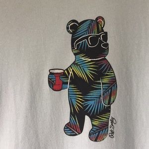 Riot society blue t shirt EUC size medium.